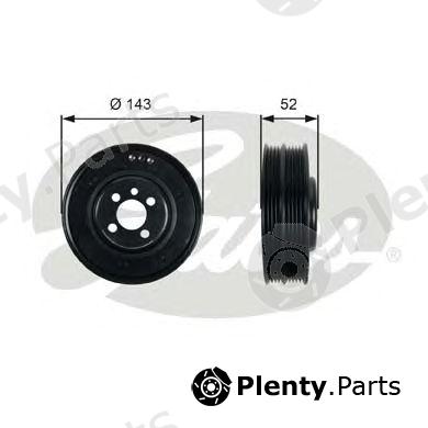  GATES part TVD1093 Belt Pulley, crankshaft
