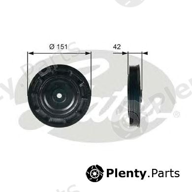  GATES part TVD1116 Belt Pulley, crankshaft