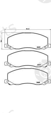  BREMBO part P59058 Brake Pad Set, disc brake