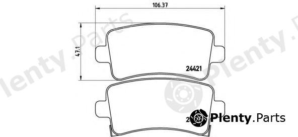  BREMBO part P59060 Brake Pad Set, disc brake