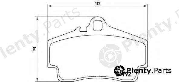  BREMBO part P65008 Brake Pad Set, disc brake