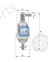  UFI part 3101300 Fuel filter