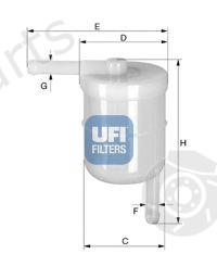  UFI part 3100300 Fuel filter