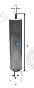  UFI part 31.851.00 (3185100) Fuel filter