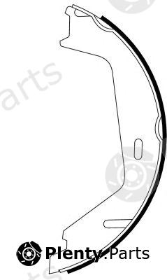  PAGID part H9705 Brake Shoe Set, parking brake