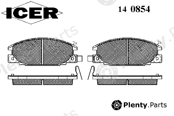  ICER part 140854 Brake Pad Set, disc brake