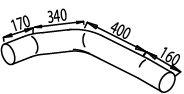  DINEX part 49132 Exhaust Pipe