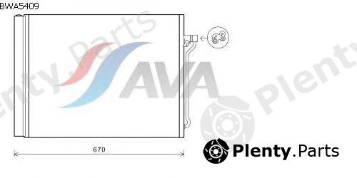  AVA QUALITY COOLING part BWA5409 Condenser, air conditioning