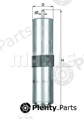  MAHLE ORIGINAL part KL763D Fuel filter