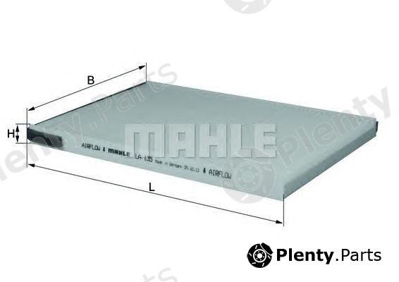  MAHLE ORIGINAL part LA135 Filter, interior air