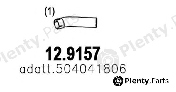  ASSO part 12.9157 (129157) Exhaust Pipe