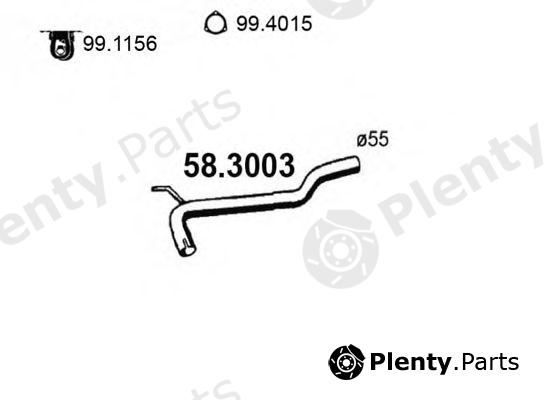  ASSO part 58.3003 (583003) Exhaust Pipe
