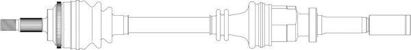  GENERAL RICAMBI part RE3332 Drive Shaft
