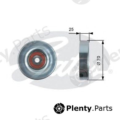  GATES part T36395 Deflection/Guide Pulley, v-ribbed belt