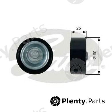  GATES part T36413 Deflection/Guide Pulley, v-ribbed belt