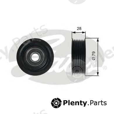  GATES part T36416 Deflection/Guide Pulley, v-ribbed belt