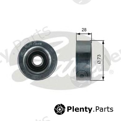  GATES part T36418 Deflection/Guide Pulley, v-ribbed belt