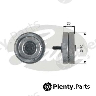  GATES part T36466 Deflection/Guide Pulley, v-ribbed belt