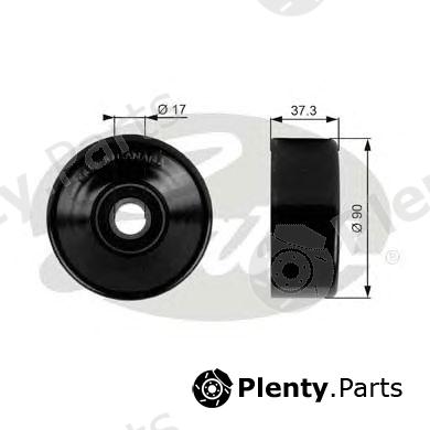 GATES part T38022 Deflection/Guide Pulley, v-ribbed belt
