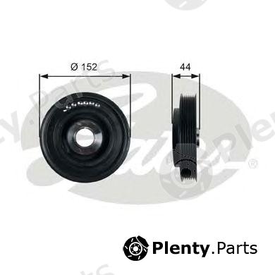  GATES part TVD1105 Belt Pulley, crankshaft