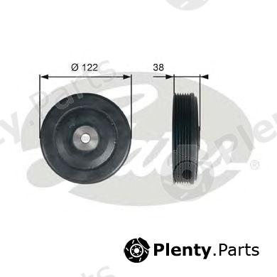  GATES part TVD1112 Belt Pulley, crankshaft
