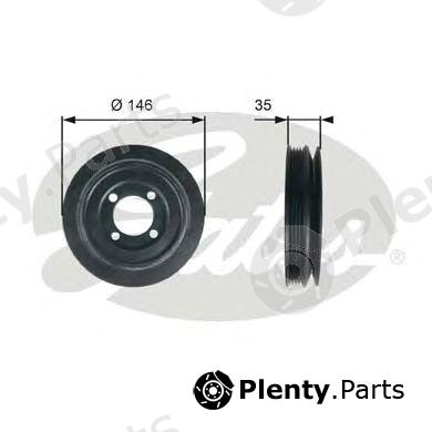  GATES part TVD1115 Belt Pulley, crankshaft