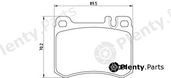  BREMBO part P50014 Brake Pad Set, disc brake