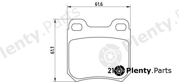  BREMBO part P59014 Brake Pad Set, disc brake