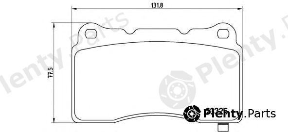  BREMBO part P59079 Brake Pad Set, disc brake