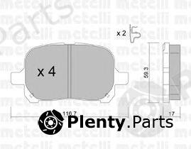  METELLI part 2204290 Brake Pad Set, disc brake
