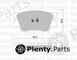  METELLI part 2207490 Brake Pad Set, disc brake