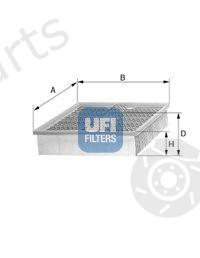  UFI part 3004000 Air Filter