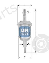  UFI part 3100900 Fuel filter