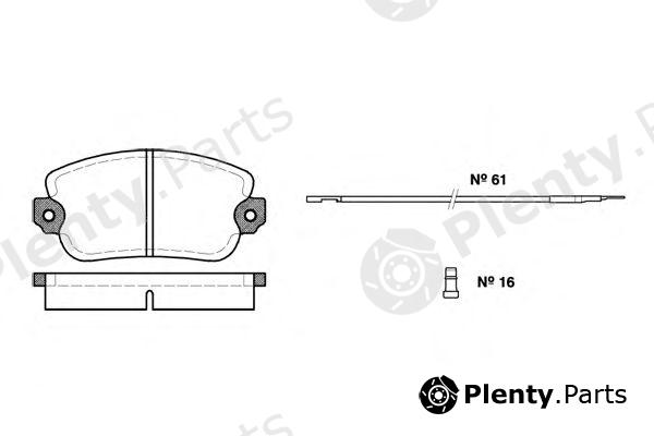  ROADHOUSE part 202402 Brake Pad Set, disc brake