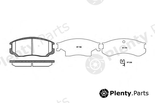  REMSA part 0357.22 (035722) Brake Pad Set, disc brake