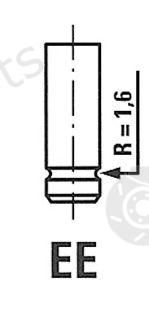  FRECCIA part R4550/RNT (R4550RNT) Exhaust Valve