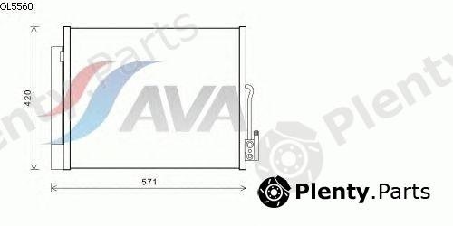  AVA QUALITY COOLING part OL5560 Condenser, air conditioning
