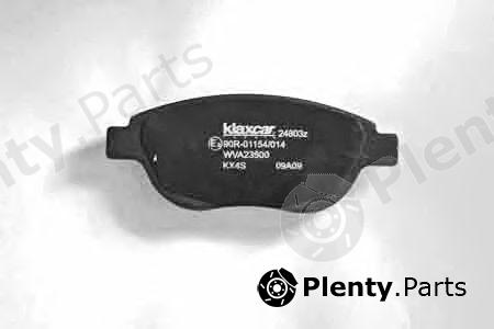  KLAXCAR FRANCE part 24803z (24803Z) Brake Pad Set, disc brake