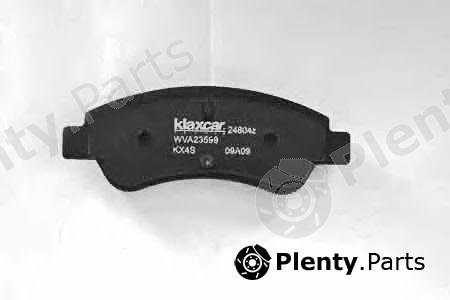  KLAXCAR FRANCE part 24804z (24804Z) Brake Pad Set, disc brake