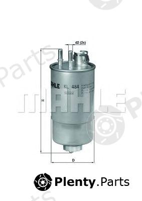  KNECHT part KL484 Fuel filter
