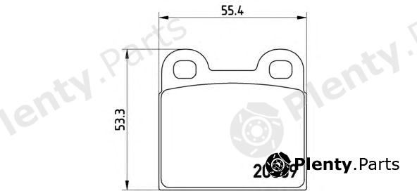  BREMBO part P06001 Brake Pad Set, disc brake
