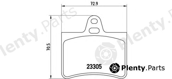  BREMBO part P61073 Brake Pad Set, disc brake