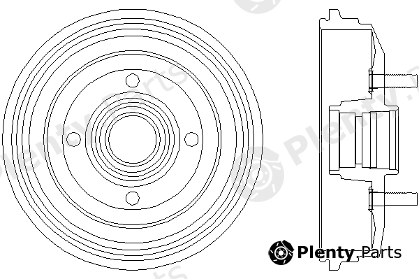  MINTEX part MBD045 Brake Drum