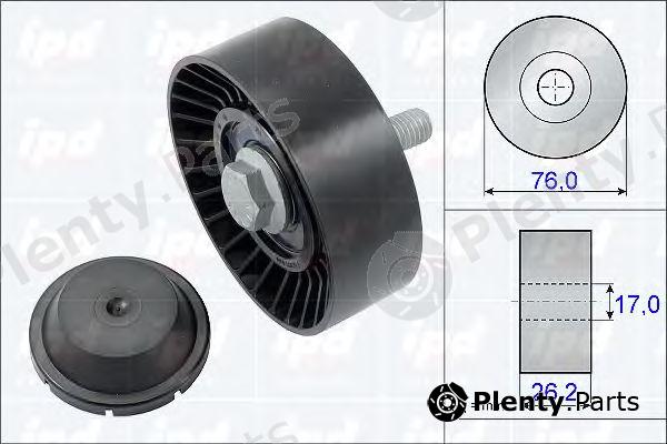  IPD part 15-3801 (153801) Deflection/Guide Pulley, v-ribbed belt