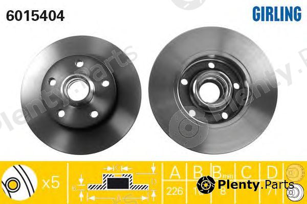  GIRLING part 6015404 Brake Disc