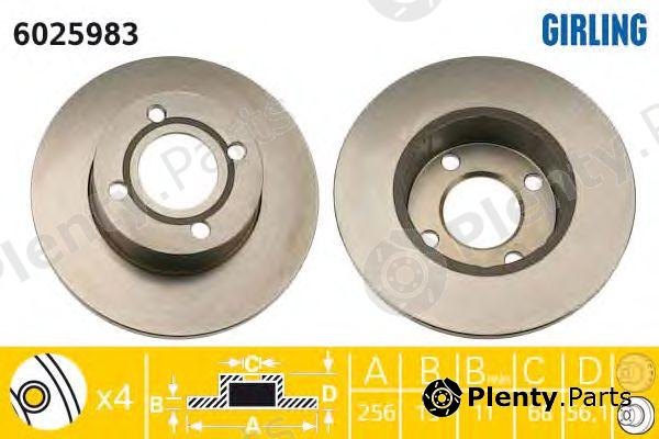  GIRLING part 6025983 Brake Disc