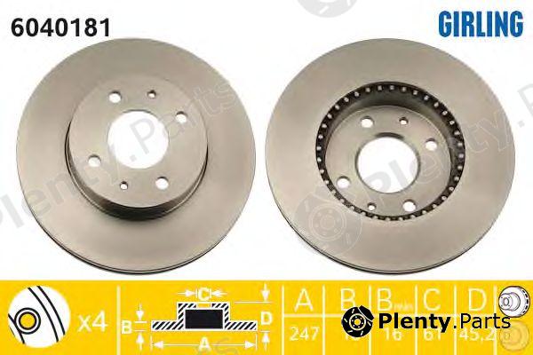  GIRLING part 6040181 Brake Disc