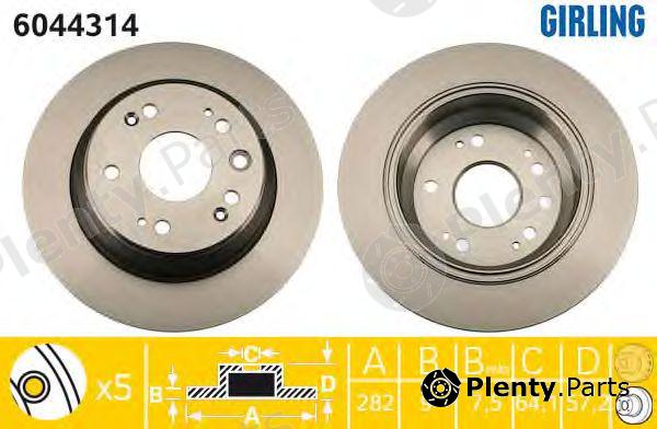  GIRLING part 6044314 Brake Disc