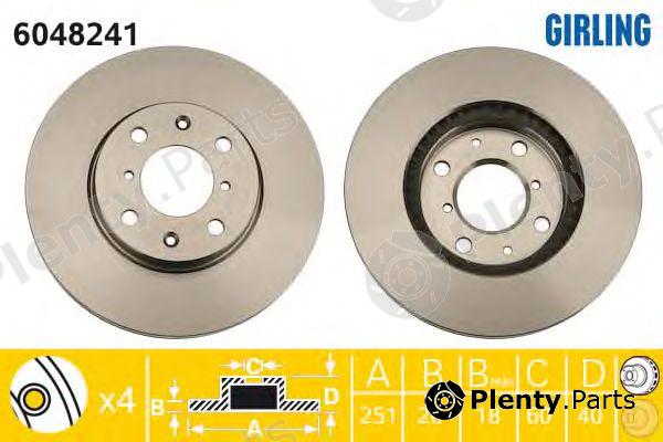 GIRLING part 6048241 Brake Disc