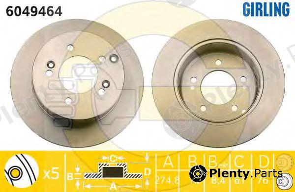  GIRLING part 6049464 Brake Disc